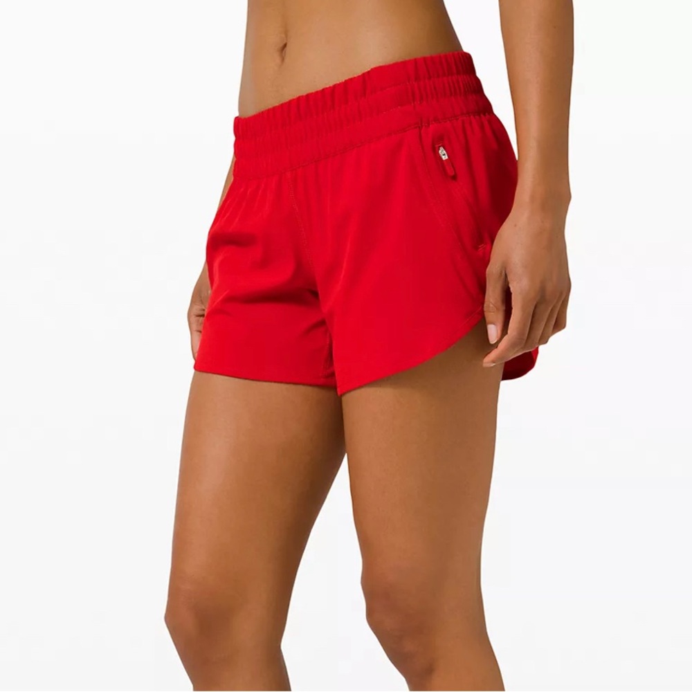 Lululemon Shorts NWOT - Tracker Low-Rise Lined Short 4" - dark red - sz 20